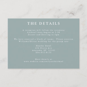 Cartão De Informações Flores Românticas De Algodão Esfregam Blue Sage