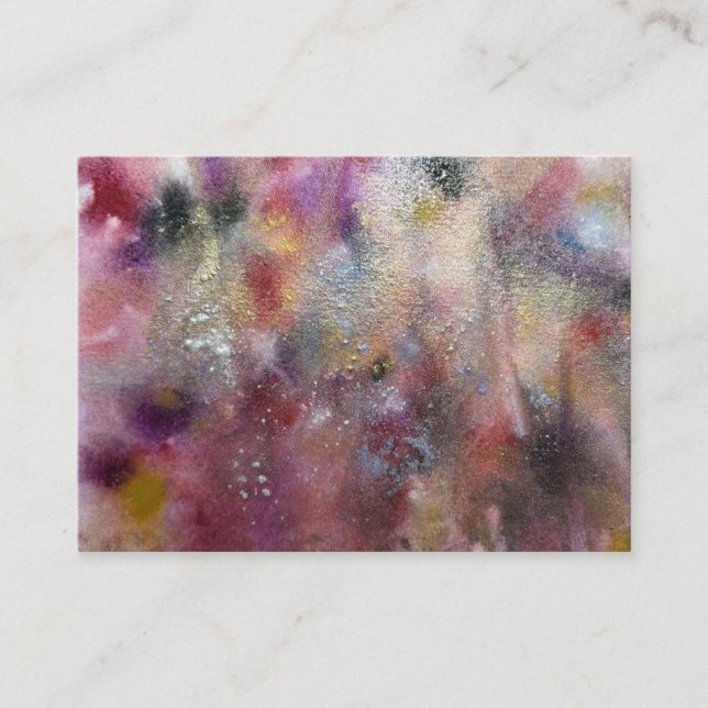 Cartão De Informações Flores silvestres abstratas (Frente)