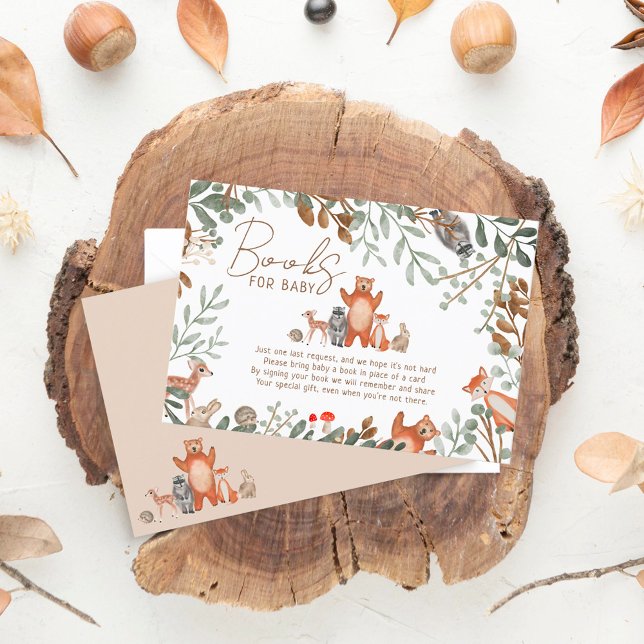 Cartão De Informações Floresta de verde-cúpula lenha traz livro (Criador carregado)