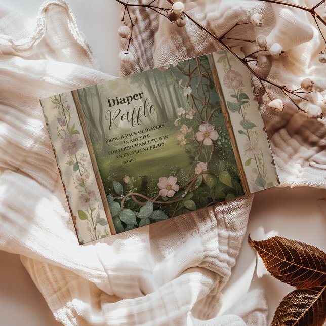 Cartão De Informações Floresta Florestal Raffle Diapper (Criador carregado)