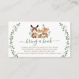 Cartão De Informações Florestas De Florestas De Florestas De Madeira Liv