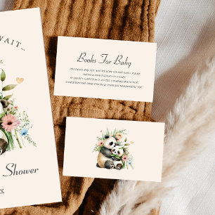 Cartão De Informações Folha de Chás de fraldas de Ursos Cuxos - Cor-de-r