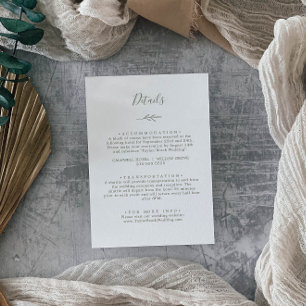 Cartão De Informações Folha mínima   Detalhes do Verde Oleícola