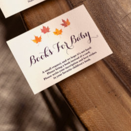 Cartão De Informações Folhas De Mapeador Caindo Livros De Chá de fraldas