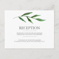 Folhas Exuberantes Recepção de Casamento em Aquare