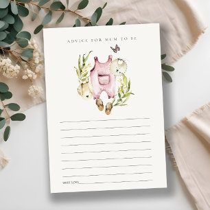 Cartão De Informações Foliage Clothes Advice para Mães