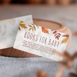 Cartão De Informações Foliage De Queda Livros De Aquarela Para Bebê Outo