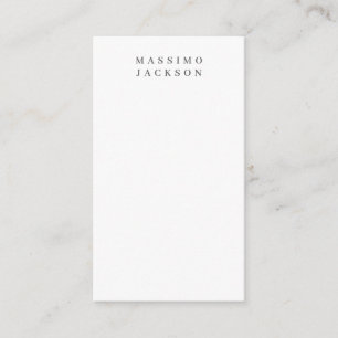Cartão De Informações Fonte Serif Minimalista Elegante e Profissional