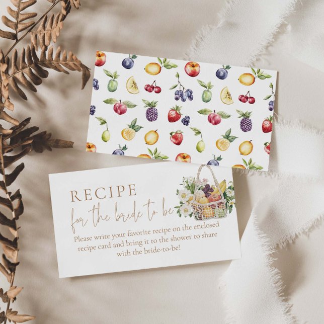 Cartão De Informações Fora do mercado Receita de Chá para a Noiva (Criador carregado)