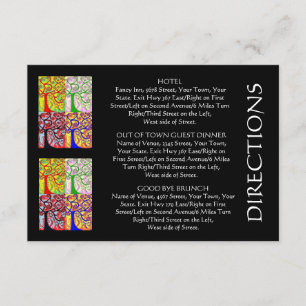 Cartão De Informações "Fora dos SENTIDOS do convidado da cidade" carde