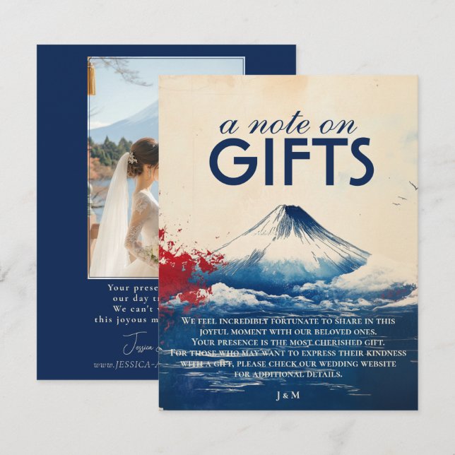 Cartão De Informações Foto Nota sobre Harmônicas Japonesas GIFTS com Fuj (Frente/Verso)