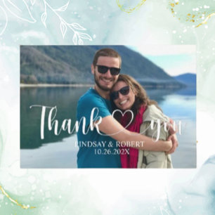 Cartão De Informações Foto Personalizada Moderna De Casamento Relaxa Obr