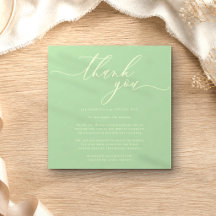 Foto Personalizada Obrigado Mini Pistache & Creme
