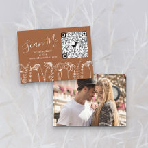 Foto: RSVP Online Código QR Terracotta Wildflower