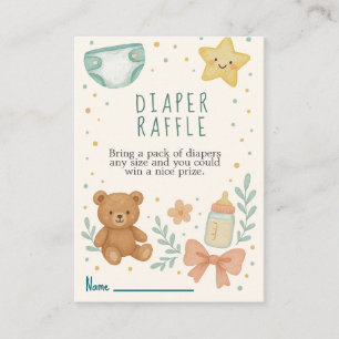 Cartão De Informações Fralda