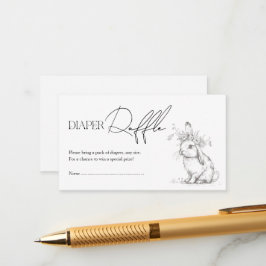 Cartão De Informações Fralda Anterior da Floresta Raffle