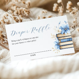 Cartão De Informações Fralda Azul Storybook Raffle