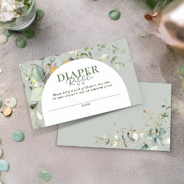 Cartão De Informações Fralda Botânica Eucalyptus Arch Raffle