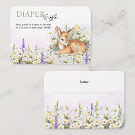 Cartão De Informações Fralda da placa de gabinete Raffle para chá de fra