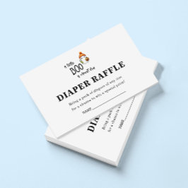 Cartão De Informações Fralda de Boo Halloween Chá de fraldas Raffle