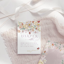 fralda de Chá de fraldas de flor selvagem