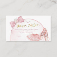 Fralda de Chá de fraldas Raffle Coquette Ballerina