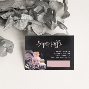 Cartão De Informações Fralda de Halloween Raffle