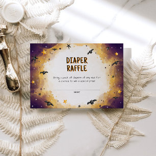 Cartão De Informações Fralda de Halloween Raffle