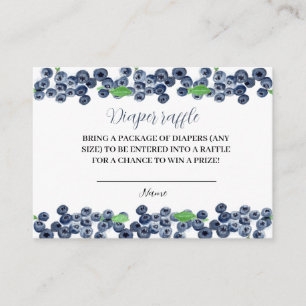 Cartão De Informações Fralda de mirtilo Raffle Berry Sweet