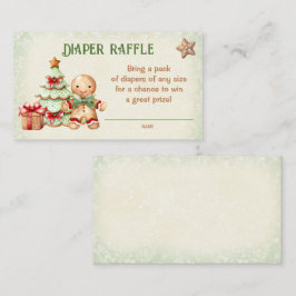 Cartão De Informações Fralda de Natal do Pão-de-Pão Raffle
