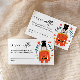 Cartão De Informações Fralda de Natal Raffle