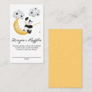 Cartão De Informações Fralda de Panda de Pesca por Cores Aquáticas Raffl