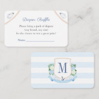 Fralda do Monograma Costeiro Raffle