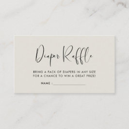 Cartão De Informações Fralda elegante e moderna, insere-se