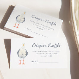 Cartão De Informações Fralda Náutica Chá de fraldas do Cozinho