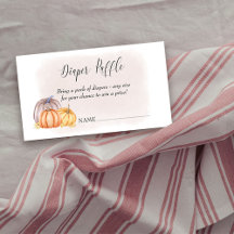 Fralda Raffle Country Pumpkin Blush Watercolor