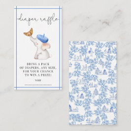 Cartão De Informações Fralda Raffle E Chá de fraldas de Garota Rosa-Rosa