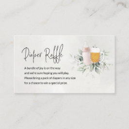 Cartão De Informações Fralda Raffle Enclosure Card Baby está ficando ros