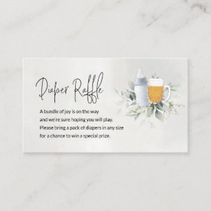 Cartão De Informações Fralda Raffle Enclosure Card Baby is Breing Blue