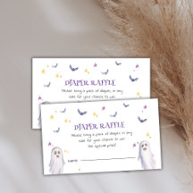 Fralda Raffle Halloween Chá de fraldas