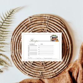 Cartão De Informações Fresco da solicitação de receita de chá de panela 