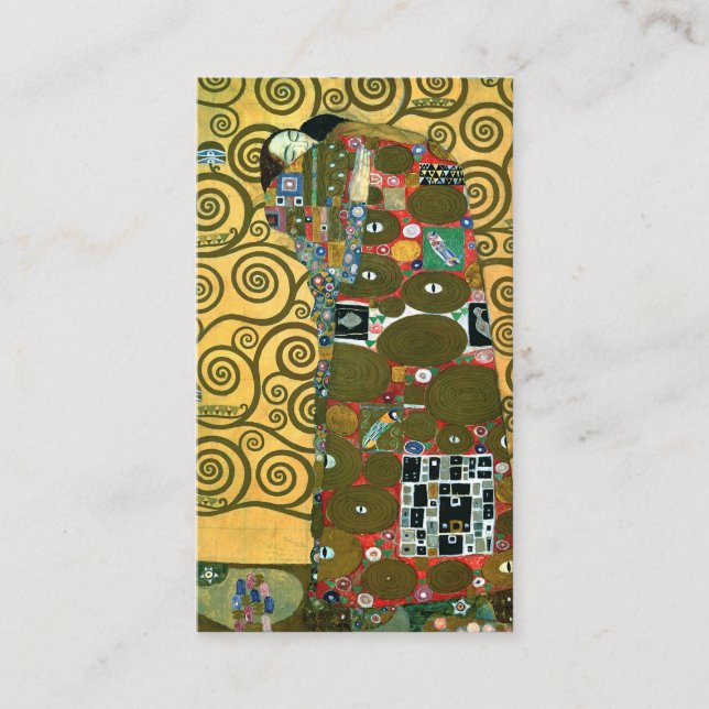 Cartão De Informações Fulfillment (O Embrião) por Gustav Klimt Wedding (Frente)