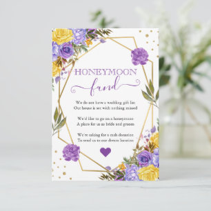 Cartão De Informações Fundo de Lua de Mel Flores Primavera Aquarela Boho