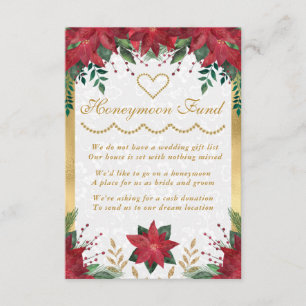 Cartão De Informações Fundo de Natal de Casamento de Inverno de Mel Poin