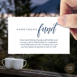 Cartão De Informações Fundo Honeymoon de Casamento, Desejo, Dinheiro, Cl