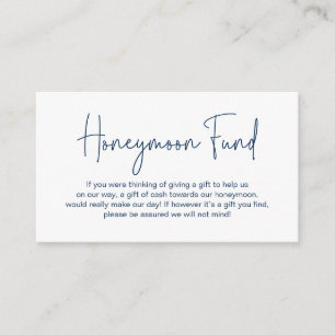 Cartão De Informações Fundo Honeymoon de Casamento, Script Manuscrito Mo