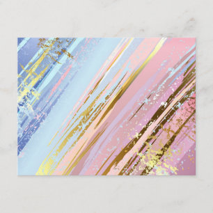 Cartão De Informações Fundo Rosa Texturizado