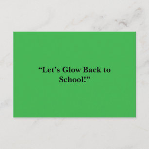 Cartão De Informações Fundo Verde Flat Neon - Textura Escolar