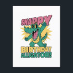 Cartão De Informações Funny Alligator Lover e Birthday Crocodile Gator<br><div class="desc">Funny Alligator Lover e Birthday Crocodile Gator</div>