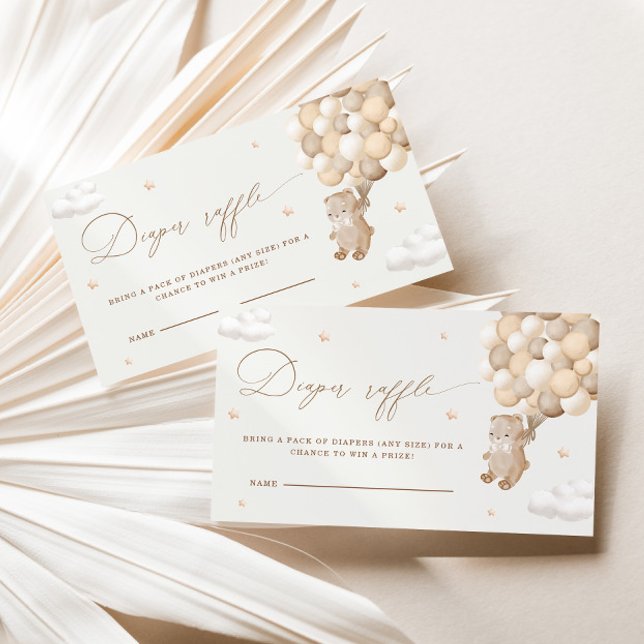 Cartão De Informações Gabinete de Raffle com Fralda Neutra do Sexo do Ur (Criador carregado)